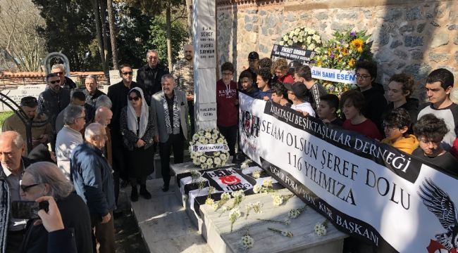 Beşiktaş, kuruluş gününde Şeref Bey'i unutmadı