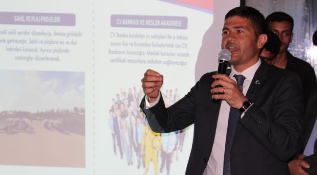 CHP'li Gürbüz'den şölen havasında tanıtım toplantısı