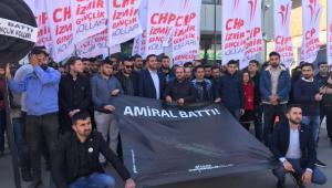 CHP'nin Gençlerinden siyah çelenk 