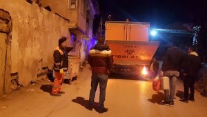 Çöpte kimyasal madde ekipleri harekete geçirdi