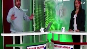 Televizyon kanalında canlı yayında deprem