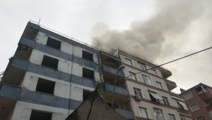 Bahçelievler'de 5 katlı boş binada yangın