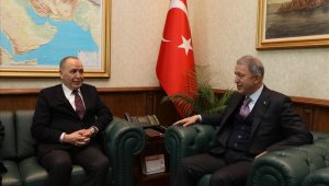 Bakan Akar Libya Büyükelçisi Abdulkadir'i kabul etti