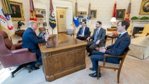 Bakan Albayrak, Beyaz Saray'da Trump ile görüştü
