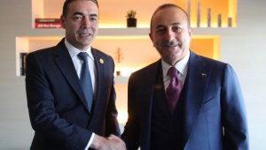Bakan Çavuşoğlu, Kuzey Makedonyalı mevkidaşı Dimitrov'la görüştü