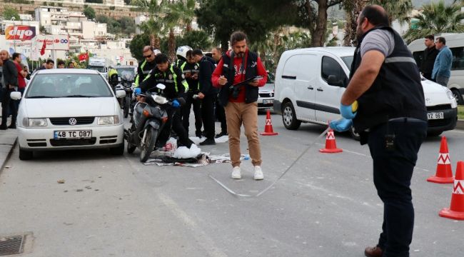 Beton mikserinin çarptığı motosikleti kadın hayatını kaybetti