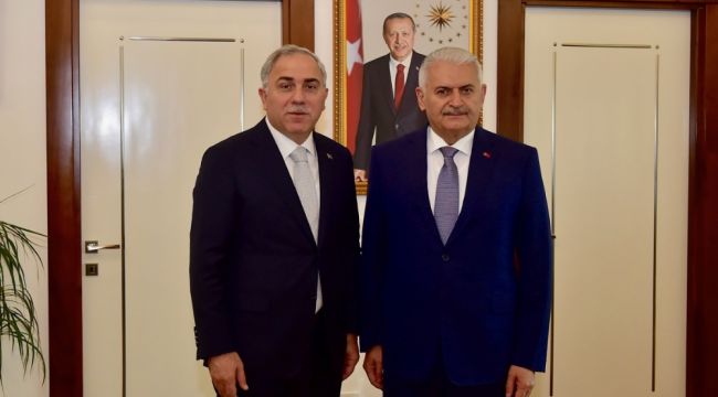 Binali Yıldırım'dan Başkan Turan'a ziyaret