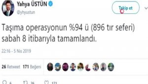 Büyük Göç"ün yüzde 94'ü tamamlandı