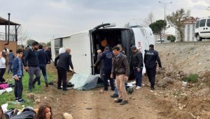Denizli'de öğrencileri taşıyan otobüs devrildi: 34 yaralı