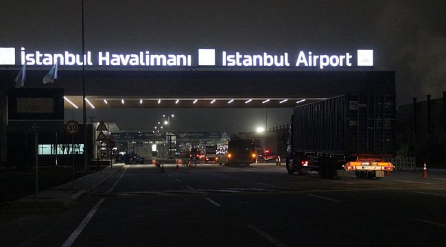 Dev konvoy İstanbul Havalimanı'na ulaştı