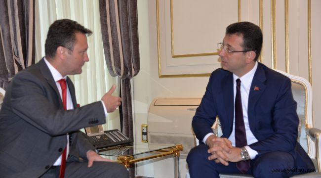 Ekrem İmamoğlu'na İzmir'den ilk ziyaret Serdar Aksoy'dan