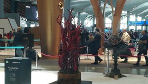 İstanbul Havalimanı'ndaki atıklar sanat eserine dönüştü