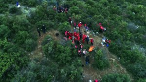Mağaradaki kurtarma anları havadan görüntülendi