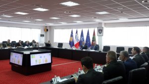 Milli Savunma Bakanı Akar, Kosovalı mevkidaşı Berişa ile heyetlerarası görüşmeye katıldı