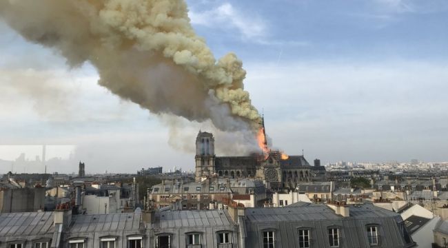 Notre Dame Katedrali'nde yangın