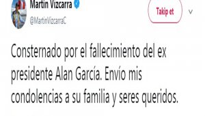 Peru'nun eski Devlet Başkanı Garcia intihar etti