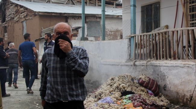 Sobayı mazotla tutuşturmak isterken evi yaktı: 2 yaralı