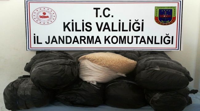 Suriye sınırında 257 kilo uyuşturucu hap ele geçirildi