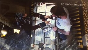 Tırnakçılık anı kameralara yansıdı