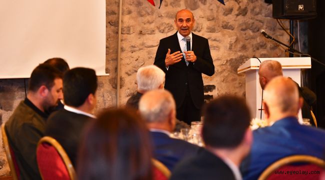 Tunç Soyer, 45. İzmir Ayakkabı ve Çanta Fuarı öncesi sektör temsilcileri ile bir araya geldi