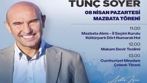 Tunç Soyer Mazbatasını Alıyor