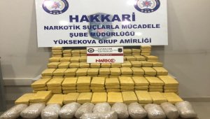 Yüksekova'da 125 kilo eroin ele geçirildi