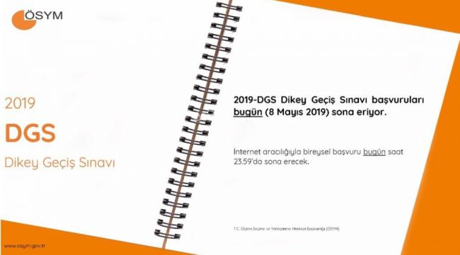 2019-DGS başvuruları için bugün son gün