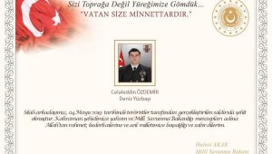 Bakan Akar'dan şehit askerlerin ailelerine taziye mesajı