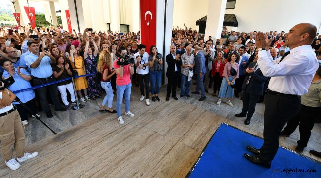 Başkan Soyer, belediye personeli ile bayramlaştı 'İzmir Türkiye'nin umudu'