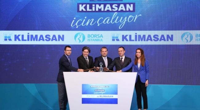 Borsa İstanbul'da gong 'Klimasan' için çaldı