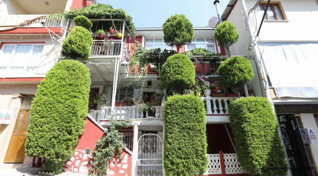 Buca'nın balkonları yarışıyor