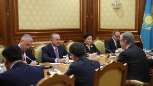 Çavuşoğlu, Nazarbayev ve Tokayev tarafından kabul edildi