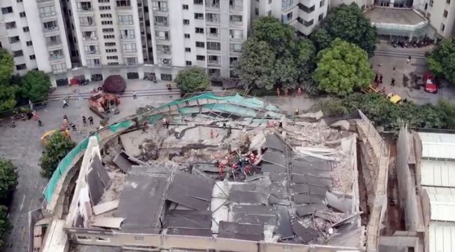 Çin'de çöken binada ölü sayısı 10'a yükseldi