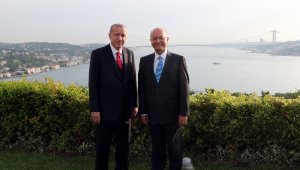 Cumhurbaşkanı Erdoğan, Irak Cumhurbaşkanı Salih ile Vahdettin Köşkü'nde bir araya geldi