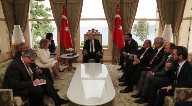 Cumhurbaşkanı Erdoğan Rusya Federasyon Konseyi Başkanını kabul etti