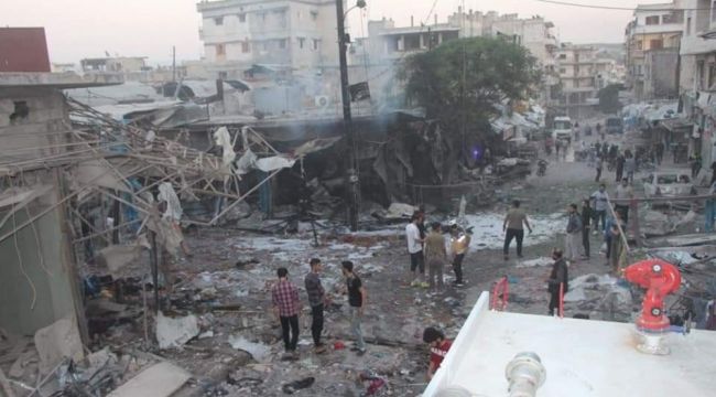 Esad rejimi iftar öncesi pazar yerini bombaladı: 5 ölü, 20 yaralı