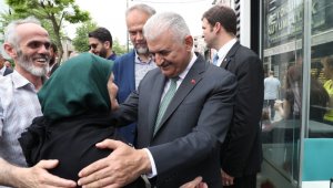 Esnaftan Binali Yıldırım'a yoğun ilgi