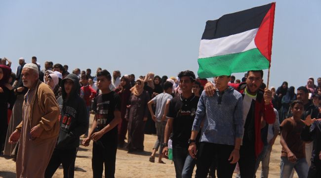 Gazze'deki Nakbe gösterilerinde 65 kişi yaralandı