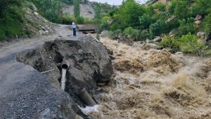 Hakkari'de iki mahalle yolu tehlike saçıyor