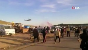 İdlib'te yaralanan 2 kişi için TSK'ya ait helikopter Suriye'de