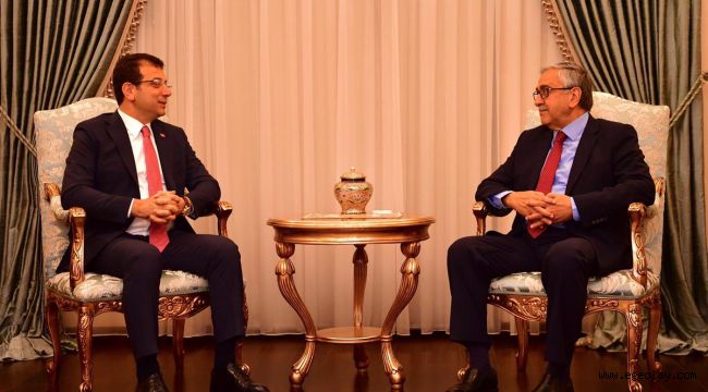 İmamoğlu, KKTC Cumhurbaşkanı Mustafa Akıncı ile buluştu