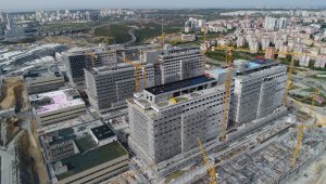 İstanbul'un ilk şehir hastanesinin yüzde 53'ü tamamlandı