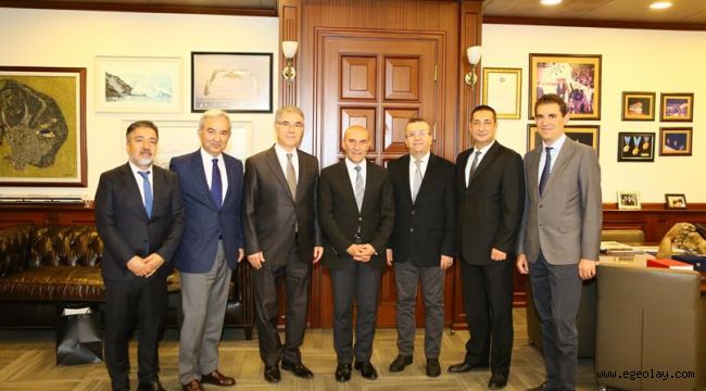 İZBAŞ Başkan Tunç Soyer'i Ziyaret Etti