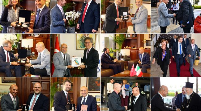 İzmir Büyükşehir'de diplomasi geçidi