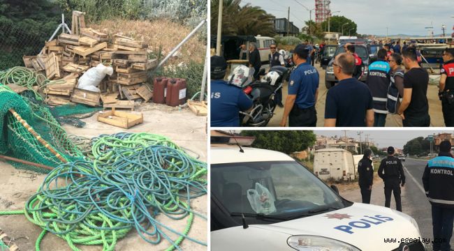 İzmir'de yasa dışı deniz patlıcanı avcılığına büyük darbe