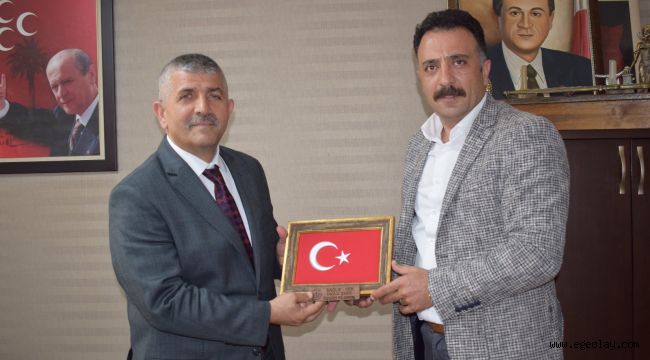 Sağlık-Sen İzmir 1 No'lu Şubesi MHP İzmir İl Başkanına Nezaket Ziyaretinde Bulundu