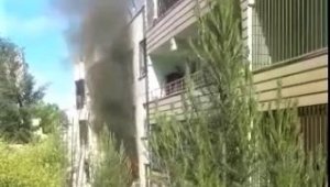 Şanlıurfa'da ev yangını