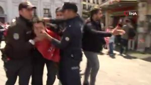 Taksim'e çıkmak isteyen gruba gözaltı
