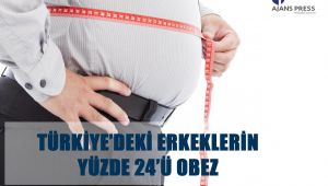 Türkiye'deki erkeklerin yüzde 24'ü Obez