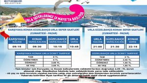 Urla vapur seferleri 18 Mayıs'ta başlıyor